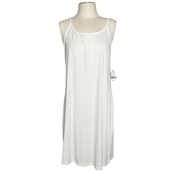 DIP ribbed cream color tank nightgown size L NWT - Picture 1 of 10